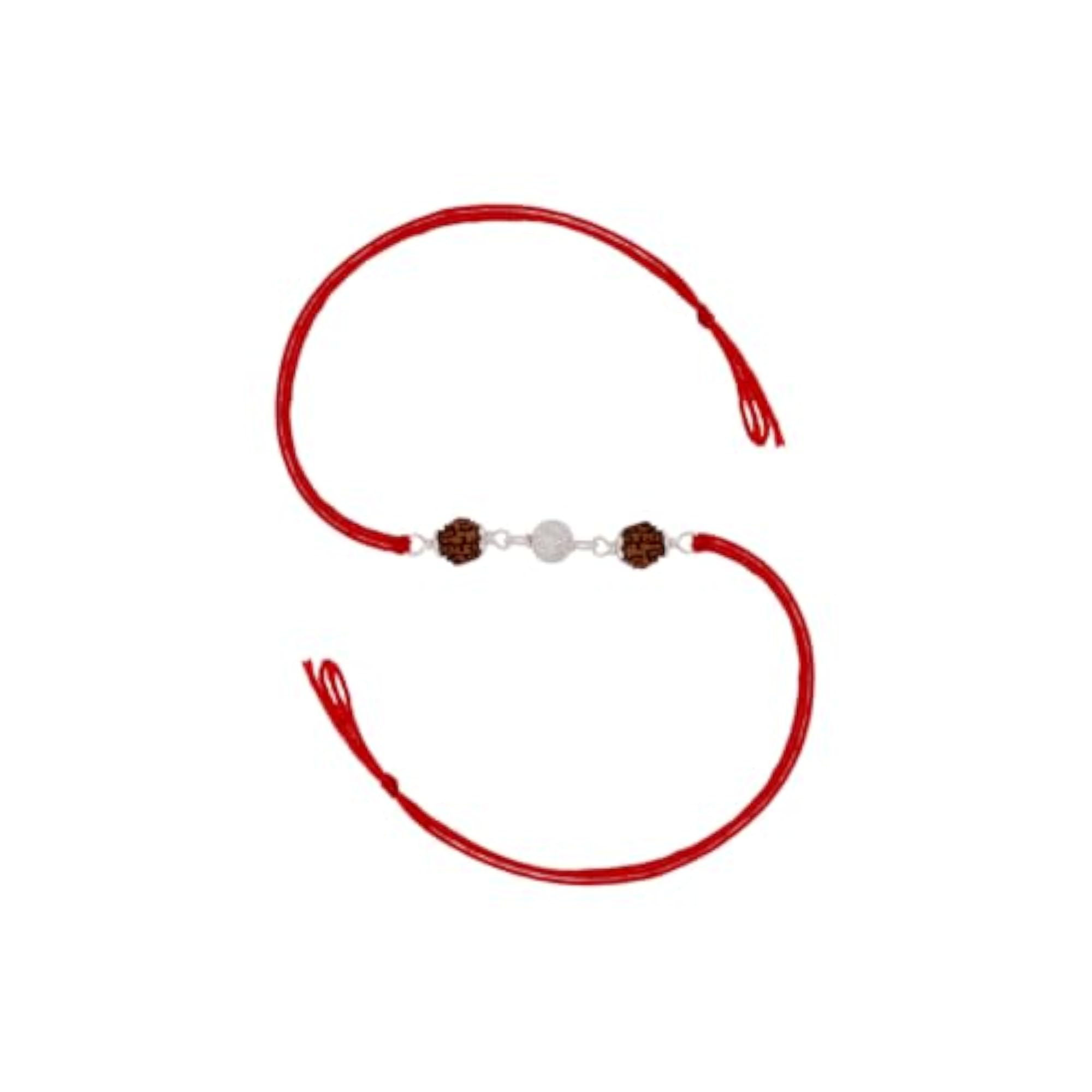 92.5 Silver Rudraksha Harmony Rakhi, Meaningful Gift